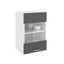 Corp Superior Karo, O Usa, cu sticla, Antracit/Alb, 40 x 30 x 60 cm