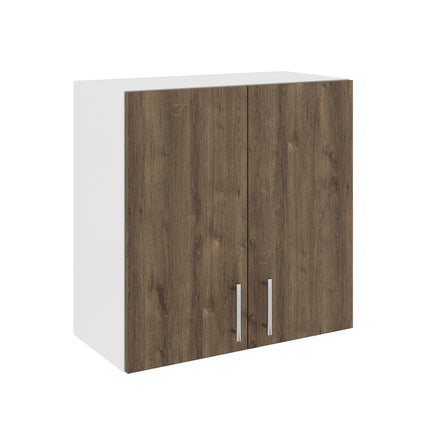 Corp Superior Karo, 2 Usi, Stejar Bronz/Alb, 60 x 30 x 60 cm