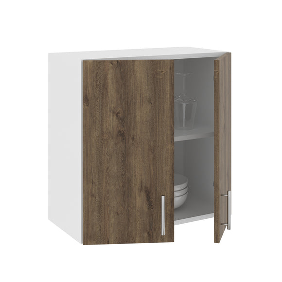 Corp Superior Karo, 2 Usi, Stejar Bronz/Alb, 60 x 30 x 60 cm