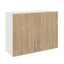 Corp Superior Karo, 2 Usi, Lemn Natural/Alb, 80 x 30 x 60 cm