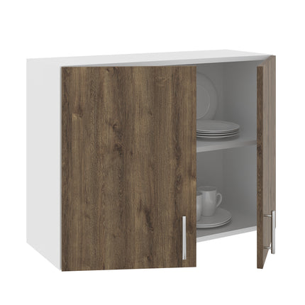 Corp Superior Karo, 2 Usi, Stejar Bronz/Alb, 80 x 30 x 60 cm