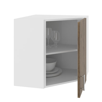 Corp Superior Colt Karo, Stejar Bronz/Alb, 60 x 60 x 60 cm