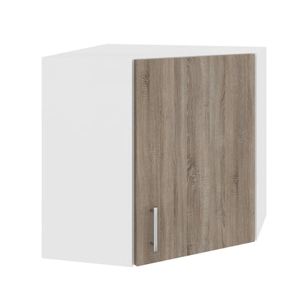 Corp Superior Colt Karo, Stejar Somona Inchis/Alb, 60 x 60 x 60 cm