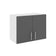 Corp Superior Hota Karo, Antracit/Alb, 60 x 30 x 45 cm