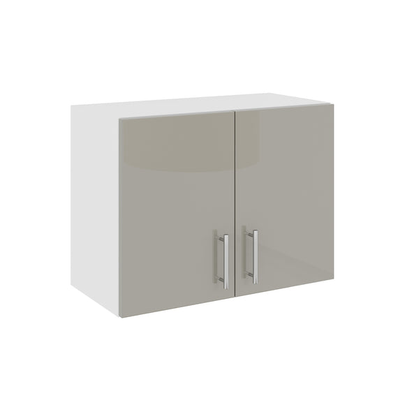 Corp Superior Hota Karo, Gri Lucios/Alb, MDF, 60 x 30 x 45 cm