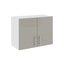 Corp Superior Hota Karo, Gri Lucios/Alb, MDF, 60 x 30 x 45 cm