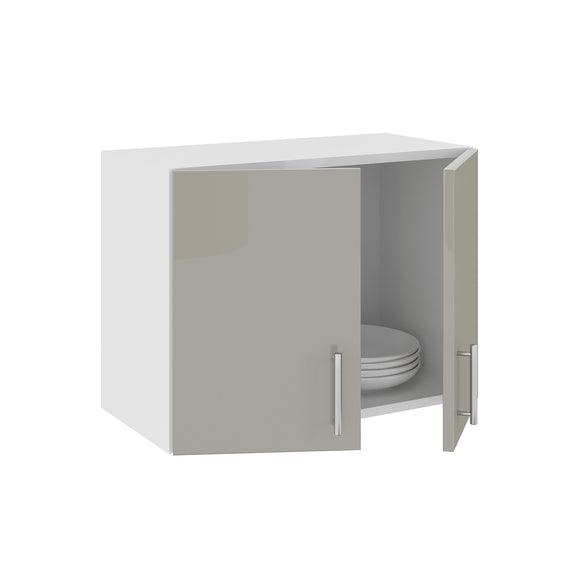 Corp Superior Hota Karo, Gri Lucios/Alb, MDF, 60 x 30 x 45 cm