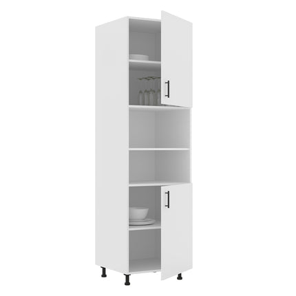 Corp Turn Karo, 2 Usi, cu spatiu cuptor, Alb, 60 x 57 x 210 cm