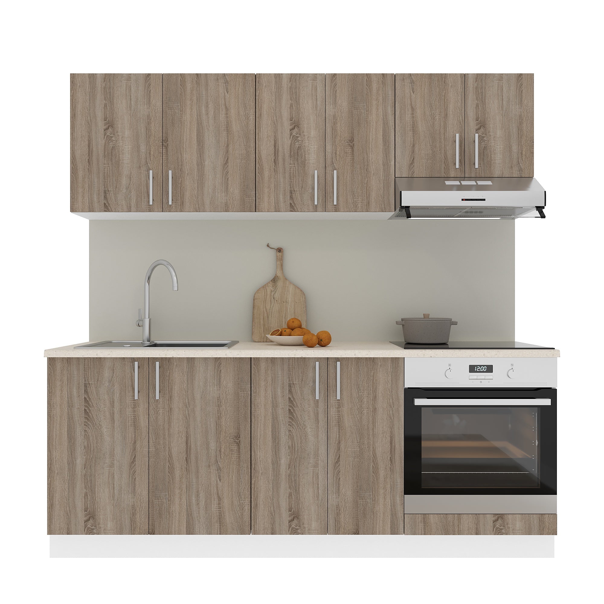 Mobila Bucatarie 200 cm - Mobila Bucatarie Moderna 2 Metri - haaus