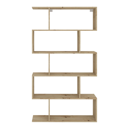 Biblioteca Kimo, 5 Casete, Stejar Artisan, 90 x 20 x 160 cm