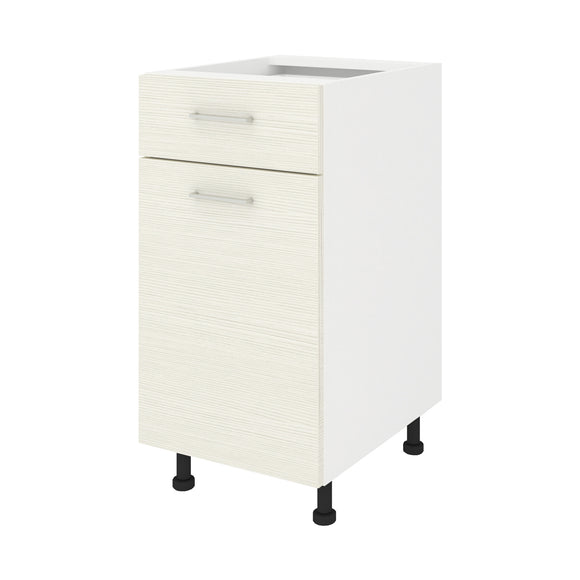 Corp Baza Lecce, 1 Sertar, 1 Usa, Larice/Alb, 40 x 50 x 80 cm