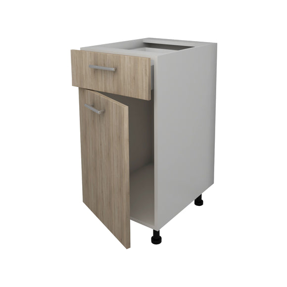 Corp Baza Lecce, 1 Sertar, 1 Usa, Stejar Sonoma/Alb, 40 x 50 x 80 cm