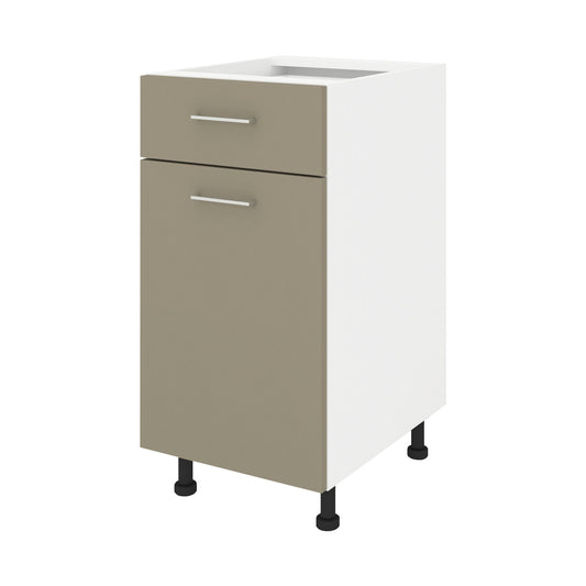 Corp Baza Lecce, 1 Sertar, 1 Usa, Taupe/Alb, 40 x 50 x 80 cm
