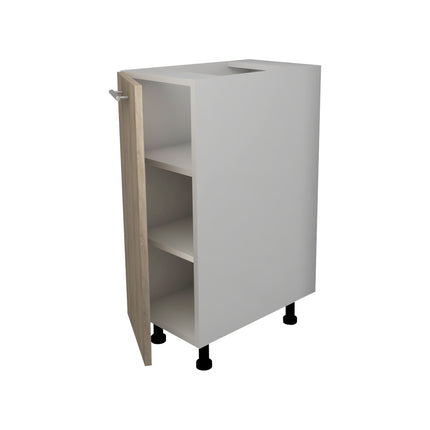 Corp Baza Lecce, 1 Usa, Stejar Sonoma Inchis/Alb, 30 x 50 x 80 cm