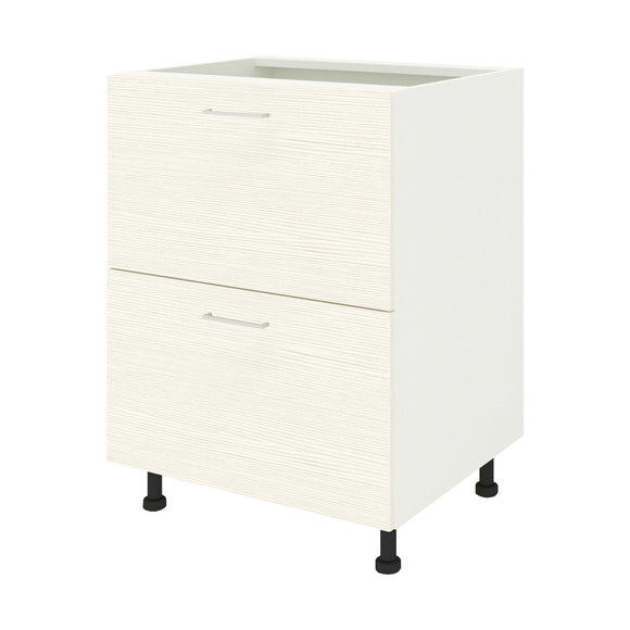 Corp Baza Lecce, 2 Sertare, Larice/Alb, 60 x 50 x 80 cm