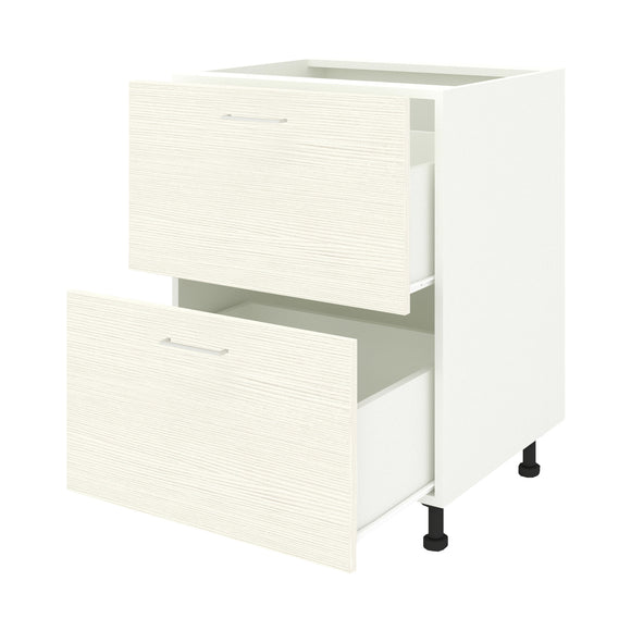 Corp Baza Lecce, 2 Sertare, Larice/Alb, 60 x 50 x 80 cm
