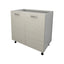 Corp Baza Lecce, 2 Usi, Lemn Alb/Alb, 80 x 50 x 80 cm