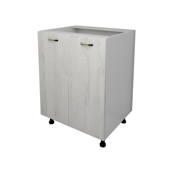 Corp Baza Lecce, 2 Usi, Pin Alb/Alb, 60 x 50 x 80 cm