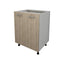 Corp Baza Lecce, 2 Usi, Stejar Sonoma/Alb, 60 x 50 x 80 cm