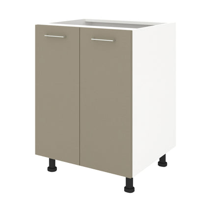 Corp Baza Lecce, 2 Usi, Taupe/Alb, 60 x 50 x 80 cm