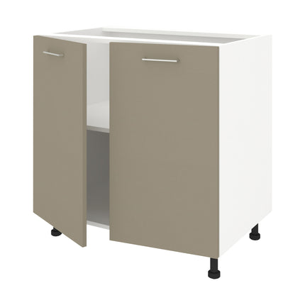 Corp Baza Lecce, 2 Usi, Taupe/Alb, 80 x 50 x 80 cm