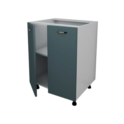Corp Baza Lecce, 2 Usi, Verde Petrol/Alb, 60 x 50 x 80 cm