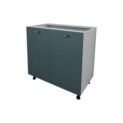 Corp Baza Lecce, 2 Usi, Verde Petrol/Alb, 80 x 50 x 80 cm