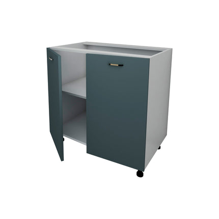 Corp Baza Lecce, 2 Usi, Verde Petrol/Alb, 80 x 50 x 80 cm
