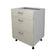 Corp Baza Lecce, 3 Sertare, Lemn Alb/Alb, 60 x 50 x 80 cm