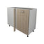 Corp Baza Colt Lecce, Stejar Sonoma/Alb, 98 x 50 x 80 cm