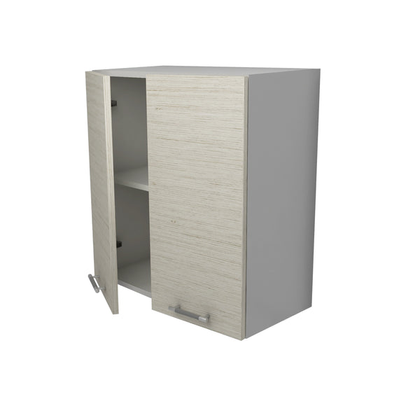 Corp Superior Lecce, 2 Usi, Lemn Alb/Alb, 60 x 30 x 65 cm