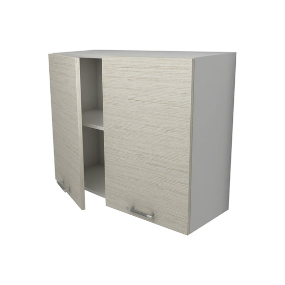 Corp Superior Lecce, 2 Usi, Lemn Alb/Alb, 80 x 30 x 65 cm