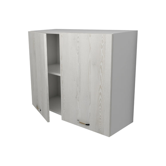 Corp Superior Lecce, 2 Usi, Pin Alb/Alb, 80 x 30 x 65 cm