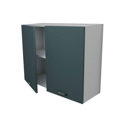 Corp Superior Lecce, 2 Usi, Verde Petrol/Alb, 80 x 30 x 65 cm