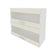 Corp Superior Lecce, 2 Usi, cu sticla, Larice/Alb, 80 x 30 x 65 cm