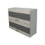 Corp Superior Lecce, 2 Usi, cu sticla, Lemn Alb/Alb, 80 x 30 x 65 cm