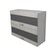 Corp Superior Lecce, 2 Usi, cu sticla, Pin Alb/Alb, 80 x 30 x 65 cm