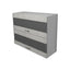 Corp Superior Lecce, 2 Usi, cu sticla, Pin Alb/Alb, 80 x 30 x 65 cm