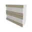 Corp Superior Lecce, 2 Usi, cu sticla, Taupe/Alb, 80 x 30 x 65 cm