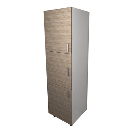 Corp Turn Lecce, Stejar Sonoma Inchis/Alb, 60 x 57 x 210 cm