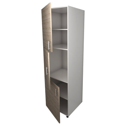 Corp Turn Lecce, Stejar Sonoma Inchis/Alb, 60 x 57 x 210 cm