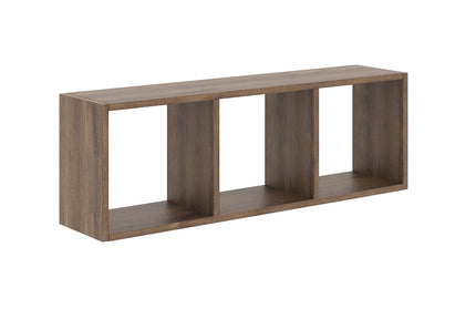 Etajera Lira, 3 Casete, Stejar Bronz, 90 x 20 x 30 cm