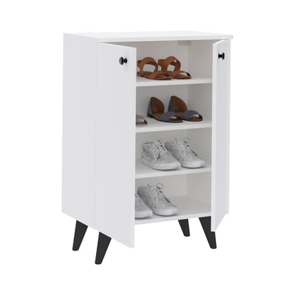 Pantofar Luton, 2 Usi, Alb, 62 x 35 x 90 cm