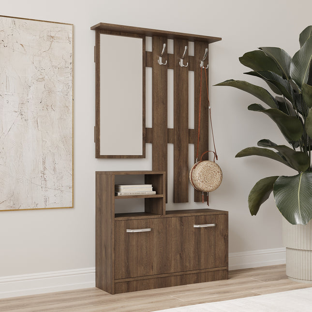 Cuier Lyon, Stejar Bronz, L 85 x l 24 x H 180 cm