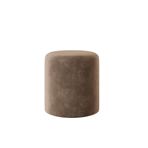 Taburet Tapitat Mali, Bej, Stofa, L 41 x l 41 x H 45 cm