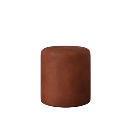 Taburet Tapitat Mali, Caramel, Stofa, L 41 x l 41 x H 45 cm