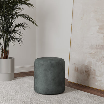 Taburet Tapitat Mali, Menta, Stofa, L 41 x l 41 x H 45 cm