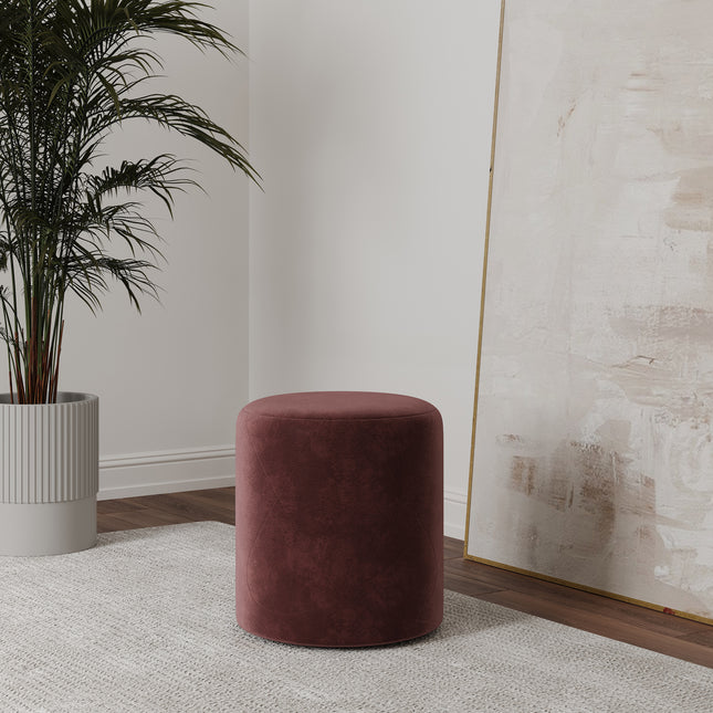 Taburet Tapitat Mali, Mov, Stofa, L 41 x l 41 x H 45 cm