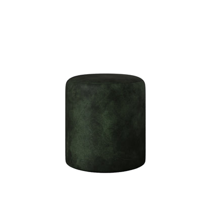 Taburet Tapitat Mali, Verde Inchis, Stofa, L 41 x l 41 x H 45 cm