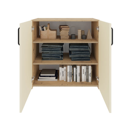 Set dormitor Malmo V14, Pat 200 x 160 cm, Stejar Artisan/Argila